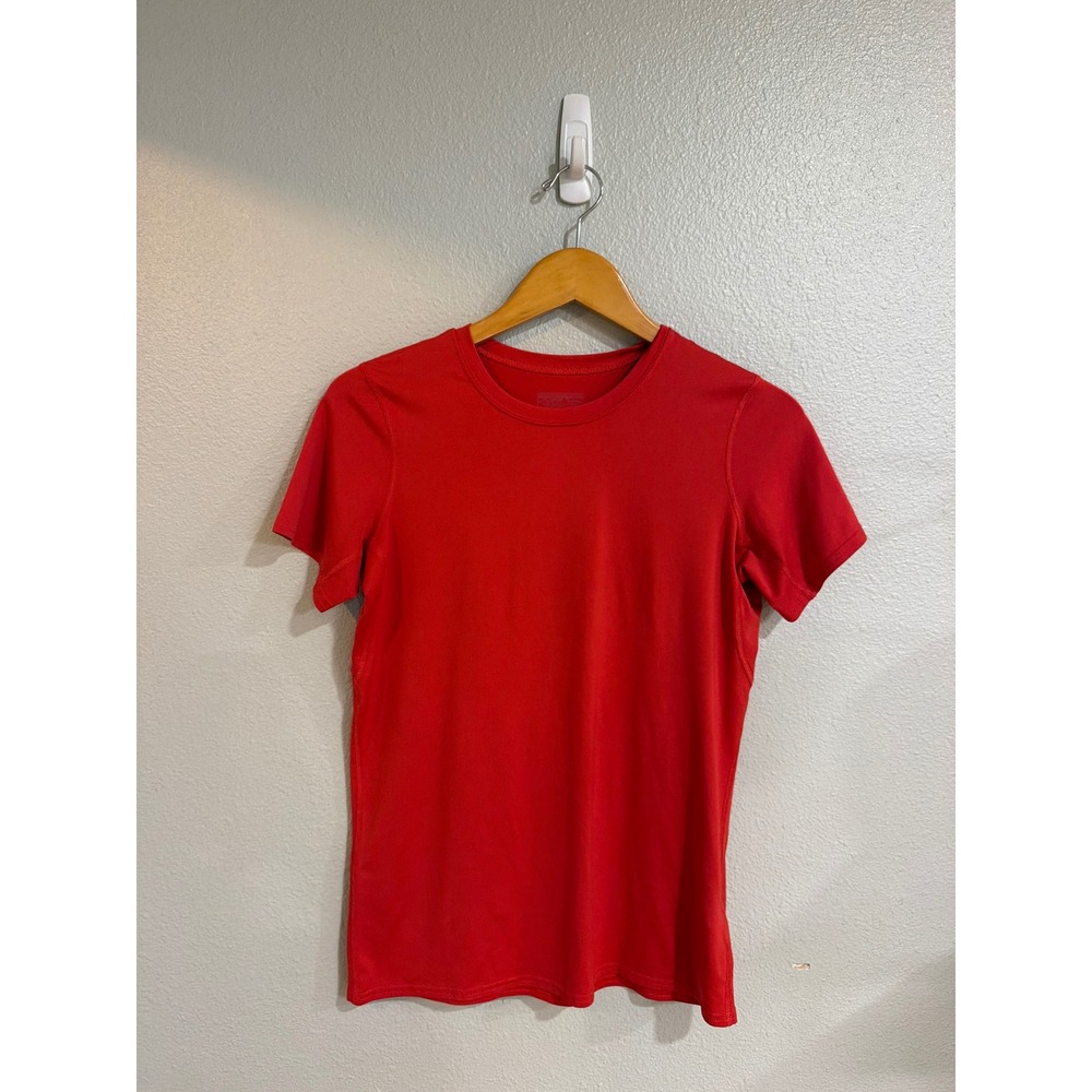Patagonia Capilene Daily T-Shirt Womens M Red USA Lifesaving Baselayer Graphic
